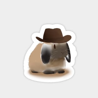 Cowboy Bunny Sticker